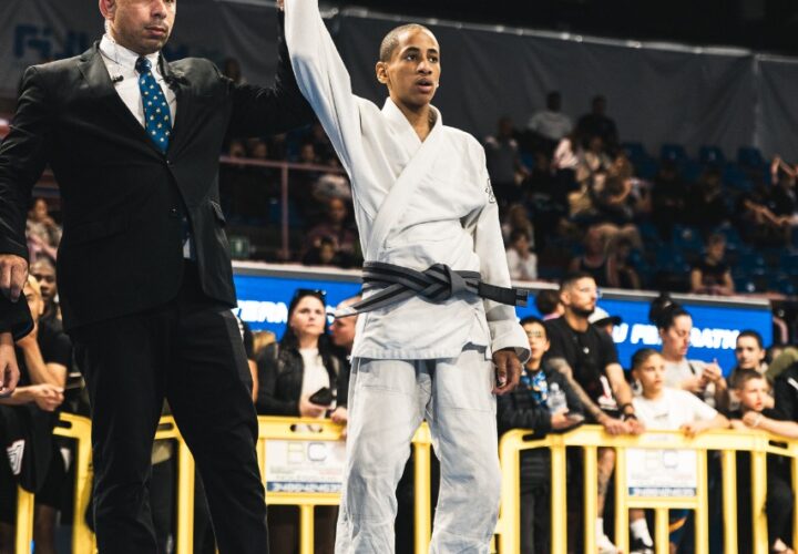 Atom Jiu Jitsu kids team on the podium at the 2025 IBJJF European Championship in Rome